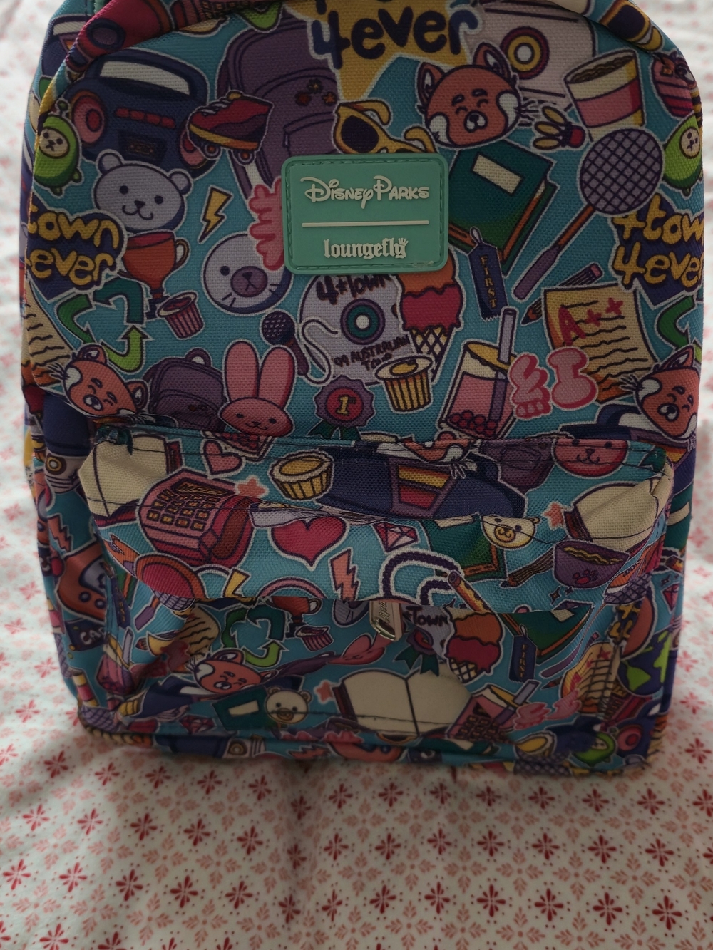 Loungefly Red Fabric Mini Backpack